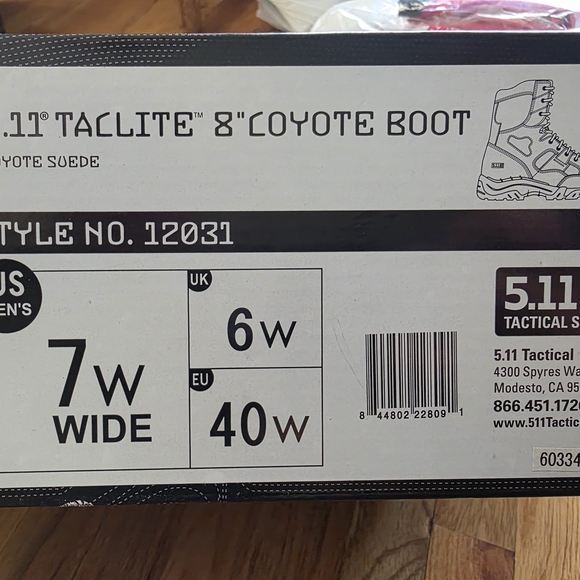 5.11 Tactical Coyote Boots